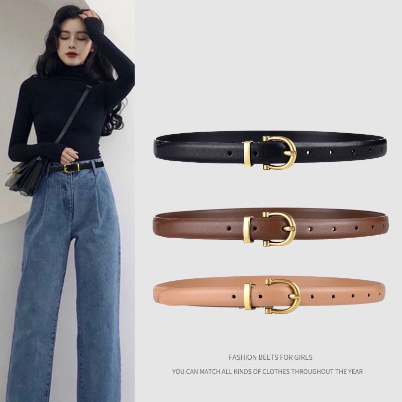(พร้อมส่งจากไทย)เข็มขัด ผู้หญิง เข็มขัดใส่เที่ยว เข็มขัดใส่ทำงานสีสุภาพ(GC-211)