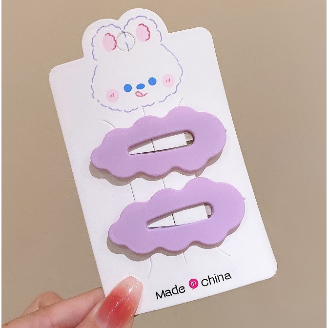 [พร้อมส่งในไทย] กิ๊บติดผม รูปก้อนเมฆน่ารัก สีแคนดี้ สําหรับผู้หญิง