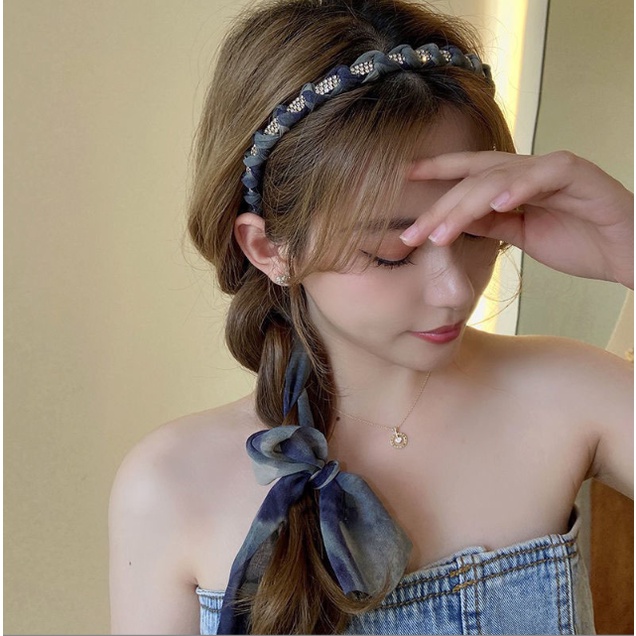 [พร้อมส่งในไทย] ที่คาดผม ริบบิ้นโบว์ เกาหลี สําหรับผู้หญิง แฟชั่นหวาน เครื่องประดับผม A088