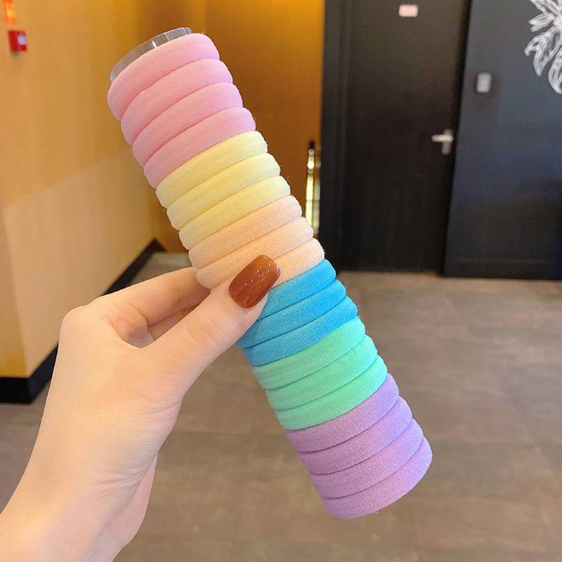 ยางมัดผมผ้ากำมะหยี่ฟีลเกาหลีสีเอิร์นโทน1กล่องมี20ชิ้น(พร้อมส่ง )
