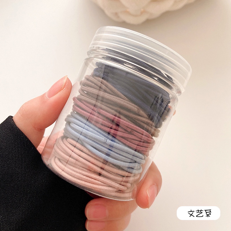 ยางรัดผม ยืดหยุ่นสูง หลากสี สไตล์เกาหลี ทนทาน เครื่องประดับผม แฟชั่นสําหรับผู้หญิง