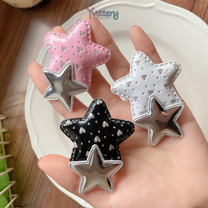 ร้านค้าไทย 1 บาทกิ๊บติดผมดาวห้าแฉกY2kดาวน่ารักสีสันสดใสสําหรับผู้หญิง.COD