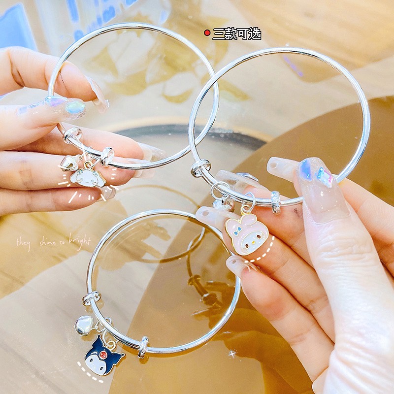 ร้านไทย ส่งถึงใน 3 วัน กำไลข้อมือ sanrio ลาย Kulomi Cinnamon Dog การ์ตูน เด็ก สไตล์ญี่ปุ่น เครื่องประดับ B85