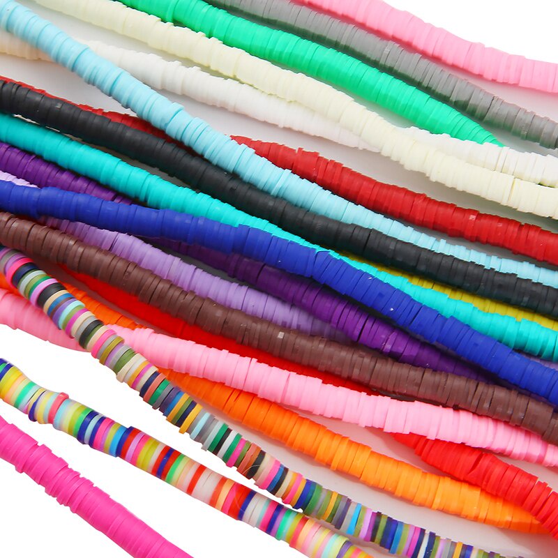 ลูกปัดดินโพลิเมอร์ Diy สําหรับทําเครื่องประดับ 4/6 มม. 350 ชิ้น / ล็อต