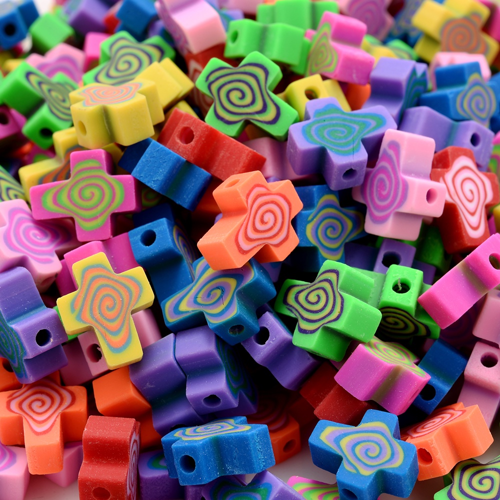 ลูกปัดดินโพลิเมอร์ รูปเอเลี่ยน สีเขียว สําหรับทําสร้อยคอ สร้อยข้อมือ Diy จํานวน 30 ชิ้น