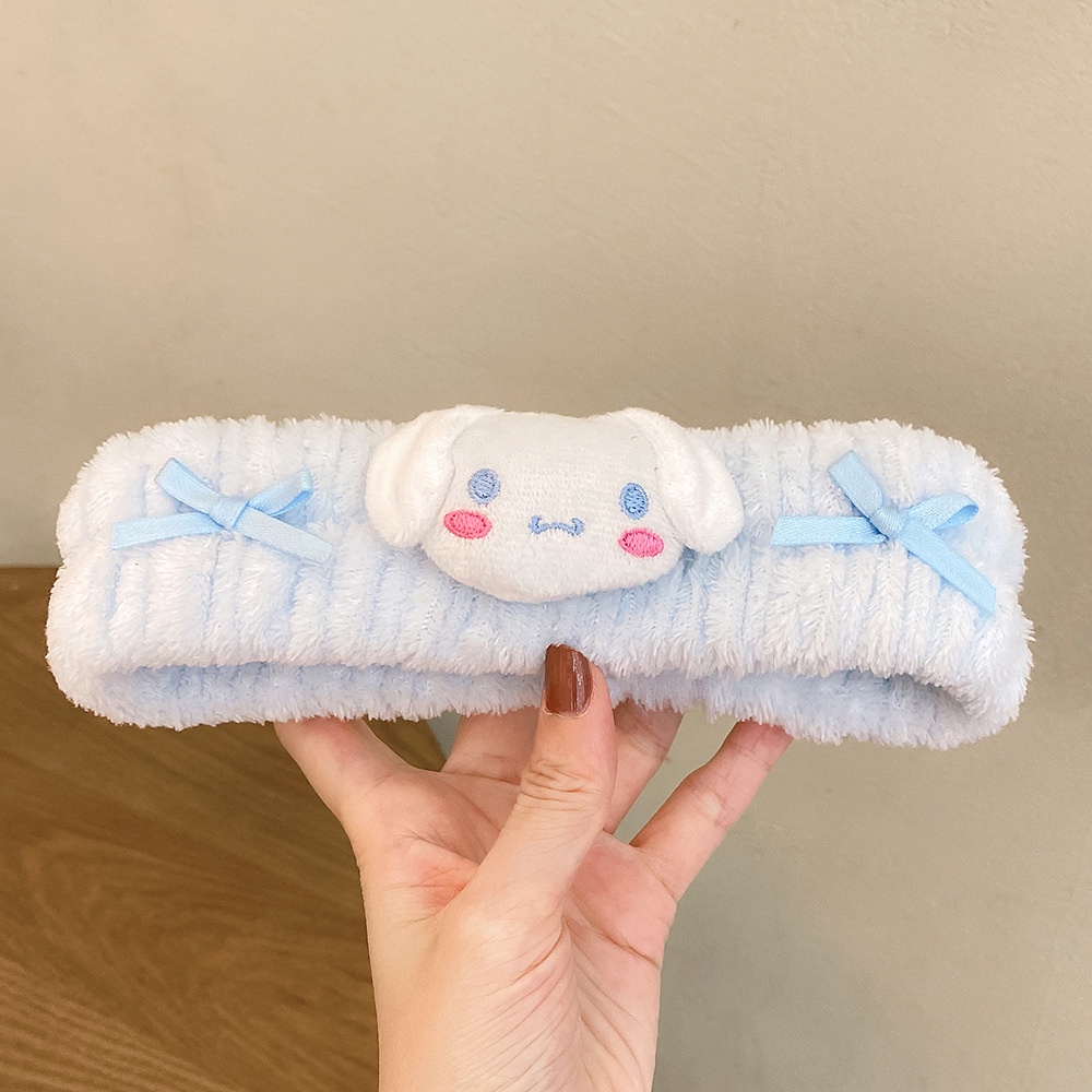 ล้างหน้าและบีบอัดหน้ากากป้องกันผมเปียกเทปผมหวานน่ารักห่วงผมอุปกรณ์เสริม