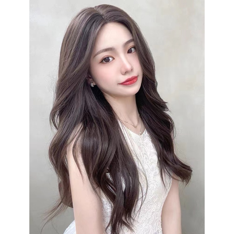 วิกผมยาวหยิก สีไวน์แดง ไม่มีหน้าม้า คอสเพลย์โลลิต้า สําหรับผู้หญิง
