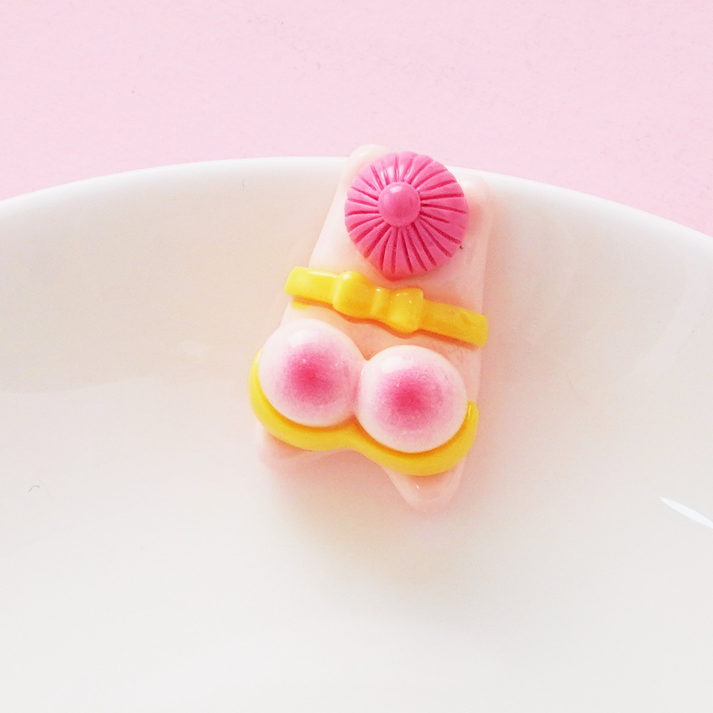 สติกเกอร์เรซิ่น รูปก้นใหญ่ แฮนด์เมด diy สําหรับติดตกแต่งตู้เย็น