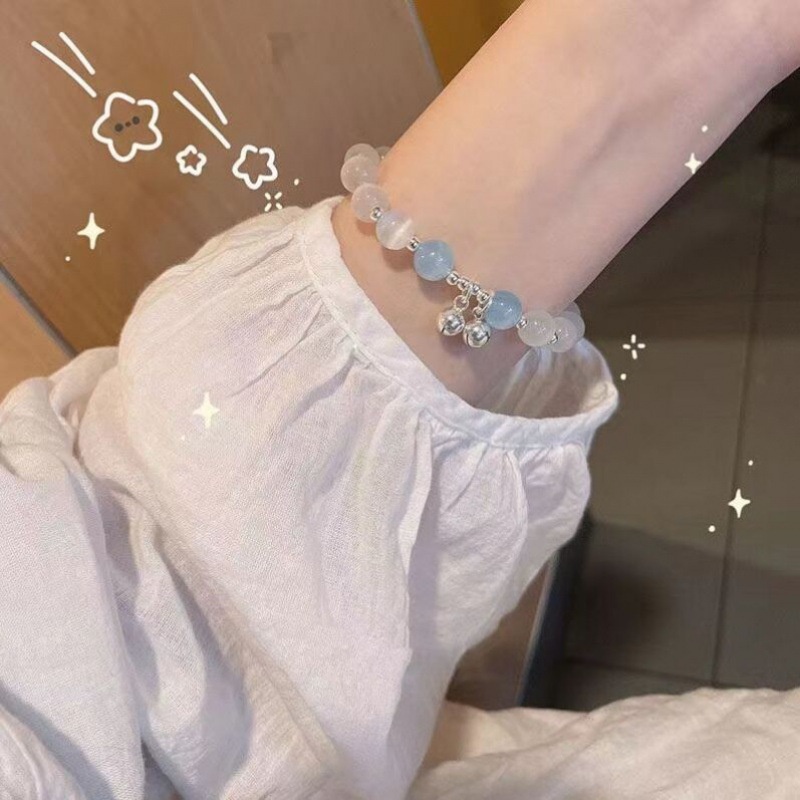 สร้อยข้อมือ ประดับลูกปัดโอปอลธรรมชาติ ประดับคริสตัล สไตล์วินเทจ แฟชั่นสําหรับผู้หญิง