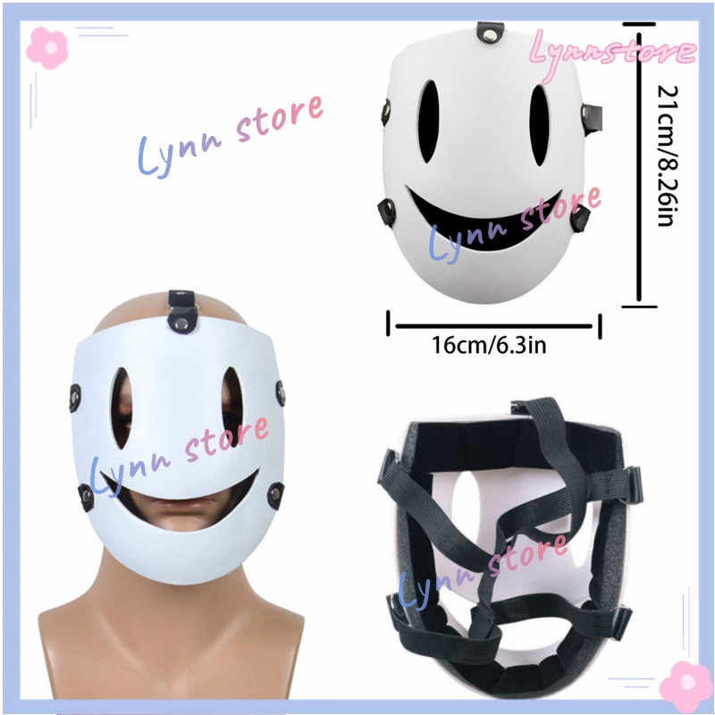 หน้ากากเทนคู ชินจัง มีไฟ LED สีขาว ระบายอากาศ สําหรับปาร์ตี้ฮาโลวีน