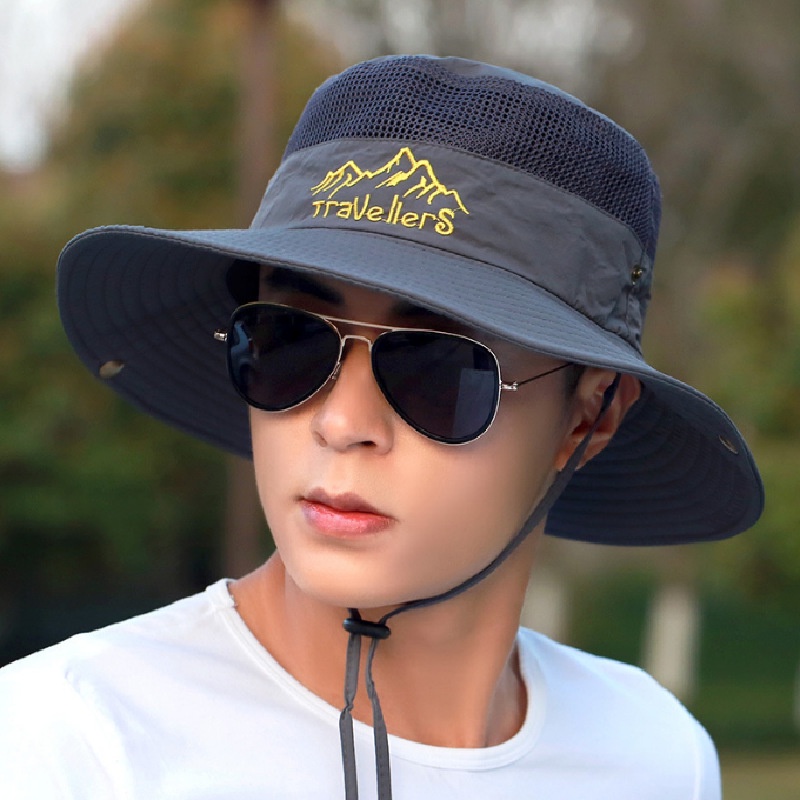 หมวกบักเก็ต เดินป่า ใส่ได้ทั้งผู้หญิงผู้ชาย ใส่ได้2ด้าน มีสายคล้