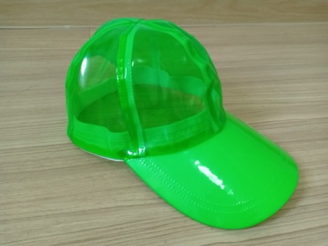 หมวกสงกรานต์(งานทรงสวยผ้าหนา) หมวกพลาสติกpvc  12สี  พร้อมส่ง