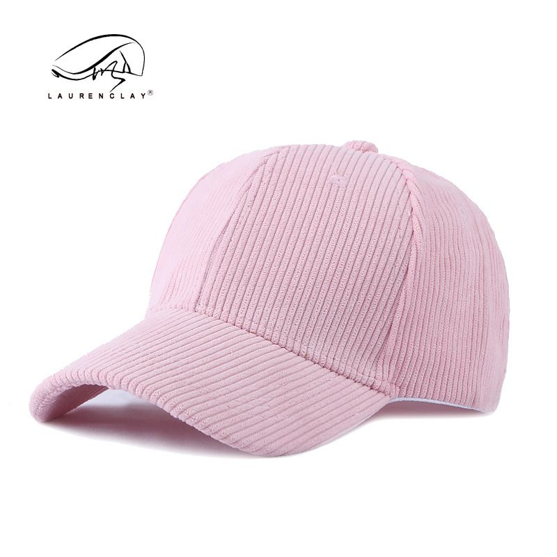หมวกเบสบอล ผ้าลูกฟูก สีพื้น สําหรับเล่นกีฬากลางแจ้ง