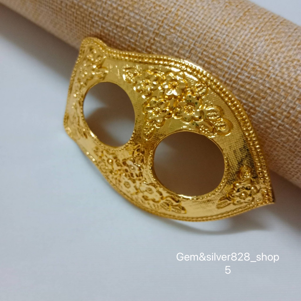 หัวหัดผ้าถุง สำหรับ รัดผ้า สีรมดำ/ทอง สินค้าพร้อมจัดส่งจากประเทศไทย