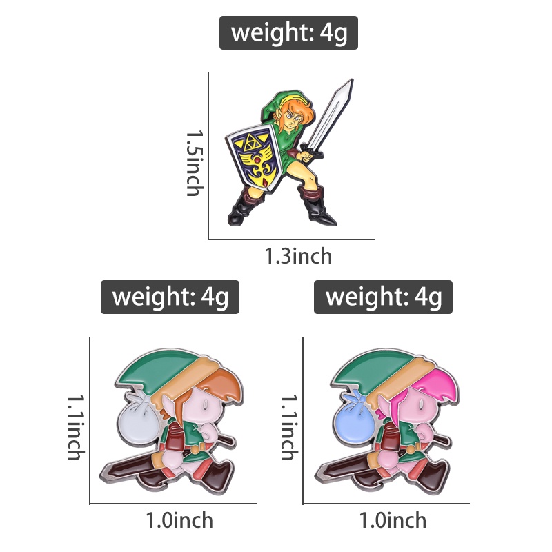 เข็มกลัด รูป Legend of Zelda Enamel ของที่ระลึกเกม เข็มกลัดปกเสื้อ สําหรับเพื่อน