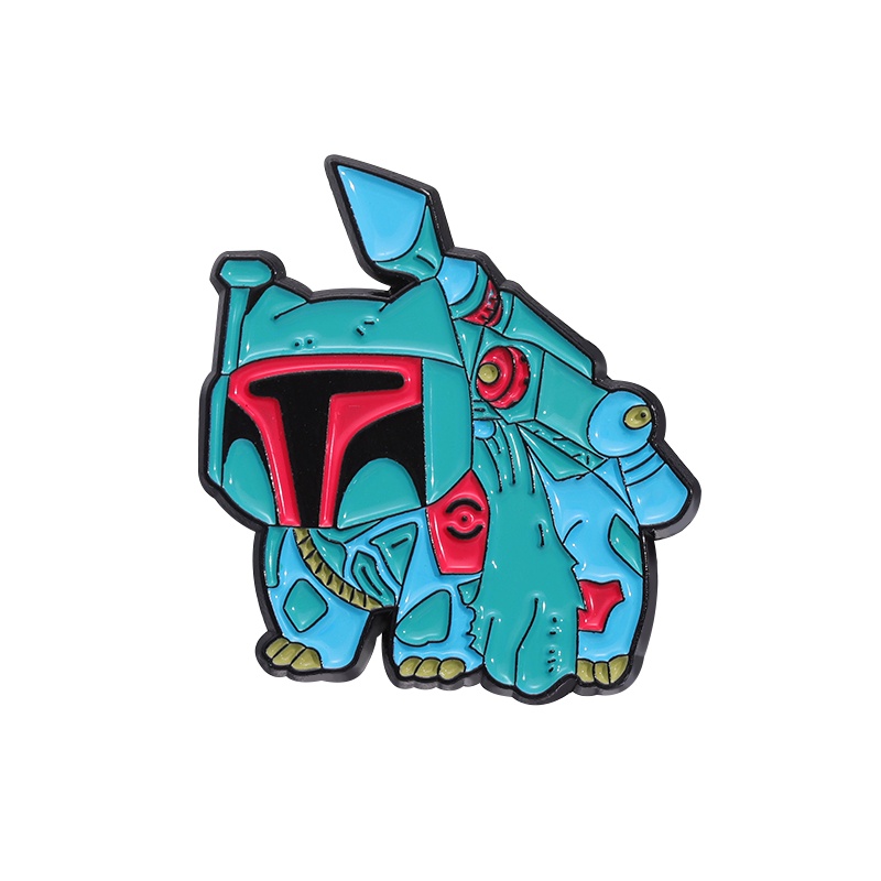 เข็มกลัด รูปการ์ตูนโปเกม่อน Bulbasaur Pin Star Wars Boba Fett Mix and Match เครื่องประดับ สําหรับเพื่อน
