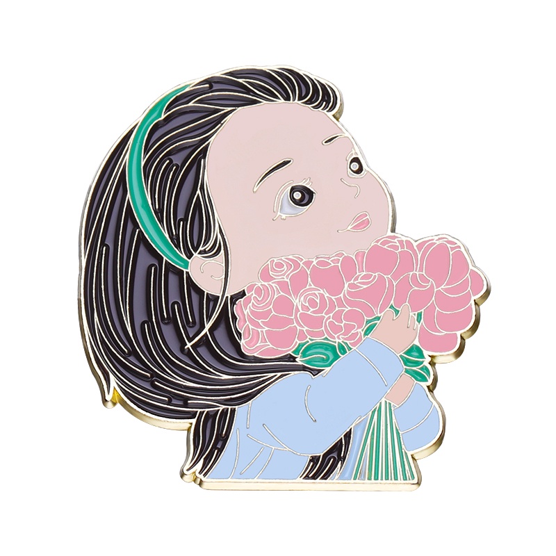 เข็มกลัด รูปดอกไม้ สร้างสรรค์ ของขวัญสําหรับเพื่อน