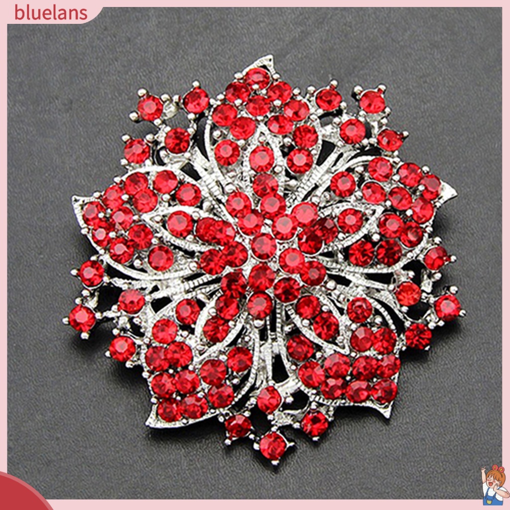 เข็มกลัดทรงกลมชุบเงินลายดอกไม้ Es Pin