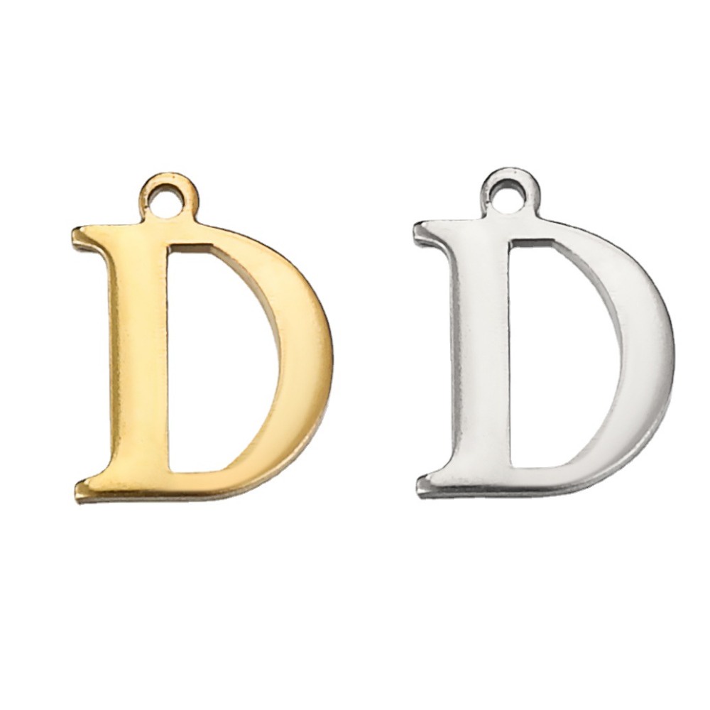เครื่องประดับ สร้อยคอ สร้อยข้อมือ สเตนเลส จี้ตัวอักษรภาษาอังกฤษ 26 ตัว diy