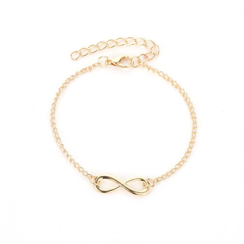 เครื่องประดับแฟชั่น สร้อยข้อมือ Infinity กำไลข้อมือเลขแปด 8 เลขมงคล สไตล์เกาหลี B13
