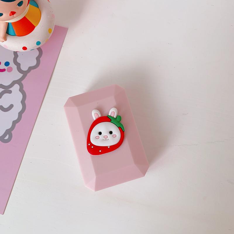 เคสคอนแทคเลนส์ แบบใส ลายการ์ตูนน่ารัก ขนาดเล็ก พร้อมกล่องเครื่องมือดูแลกระจก