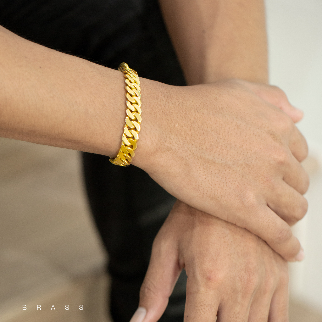 เลสข้อมือ ทองเหลืองแท้ สร้อยข้อมือทองเหลือง สร้อยเลสทองเหลือง