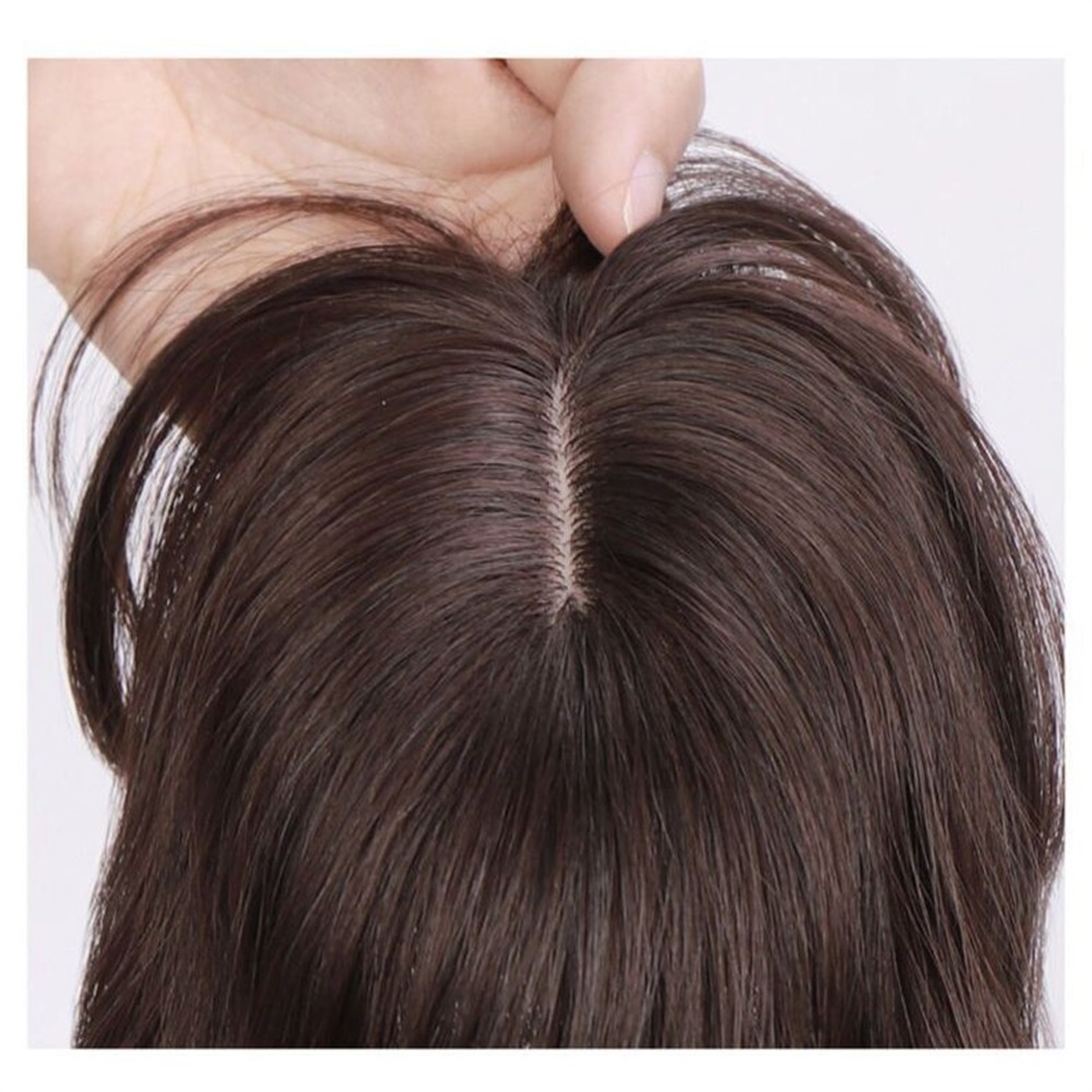 แผ่นต่อผมคลื่นน้ํา ขนาด 35 ซม. ที่มองไม่เห็น สําหรับปิดผมหงอก