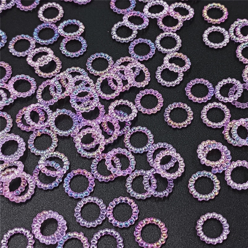 แผ่นแพทช์ ประดับไข่มุกเทียม ABS ทรงกลม สําหรับตกแต่งเครื่องประดับ DIY 100 ชิ้น