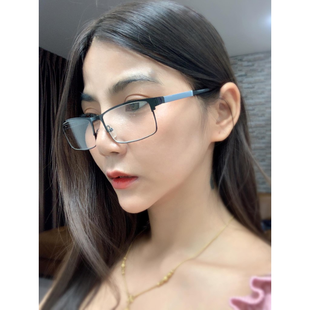 แว่นสายตายาว ขอบบาง กรองแสงสีฟ้ามัลติโค๊ต มี +50 ถึง+400( BLUE Block , MULTICOAT ) กรอบพร้อมเลนส์สายตา