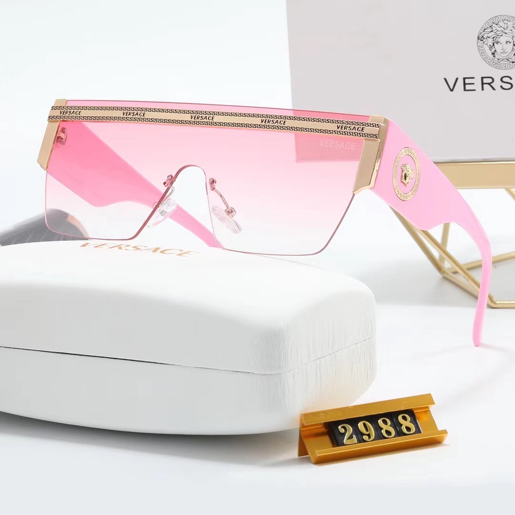 ใหม่ Hermes แว่นตากันแดด เลนส์วันพีช กรอบขนาดใหญ่ กันลม หรูหรา สําหรับผู้ชาย และผู้หญิง