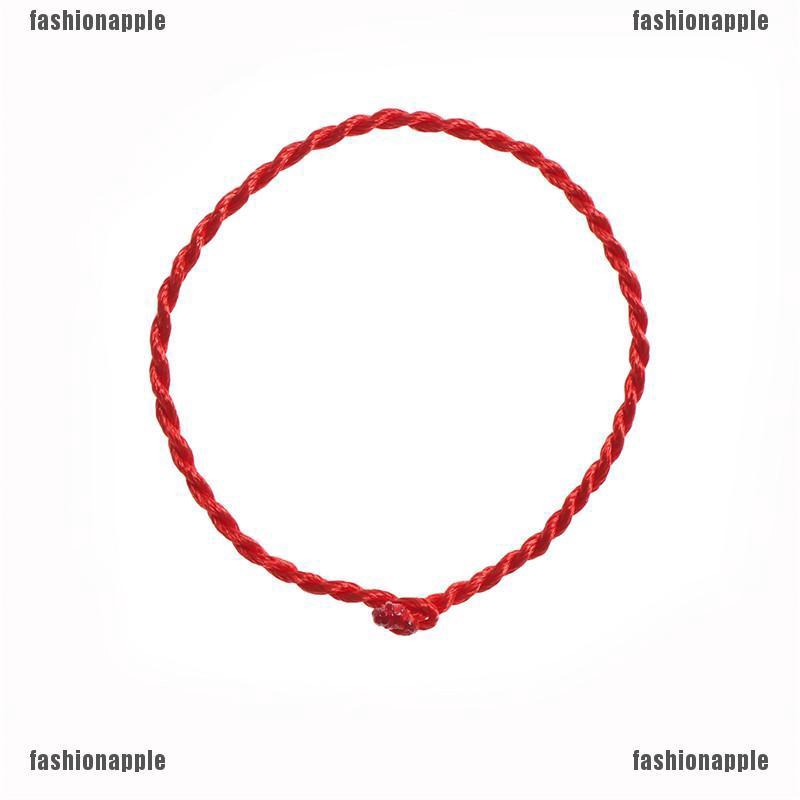 ☃☃ Fath สร้อยข้อมือเชือก สีแดง 50 ชิ้น