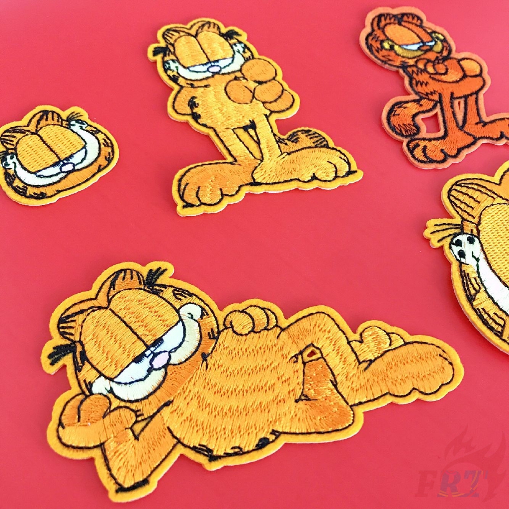 ☸ Cartoon：Garfield Patch ☸ 1Pc Cat Diy Sew On Iron On Badges Patches（Garfield - Series 02）