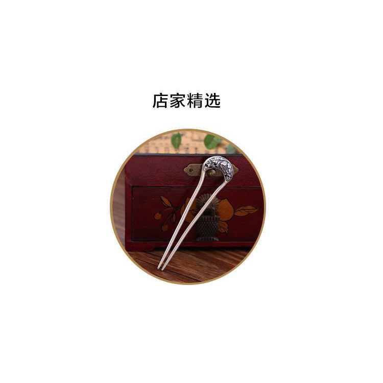 ♥ Fugui กิ๊บติดผมสั้น เงิน 925 รูปตัว U สไตล์ฮั่นฝู เรโทร คลาสสิก เครื่องประดับ สําหรับผู้หญิง
