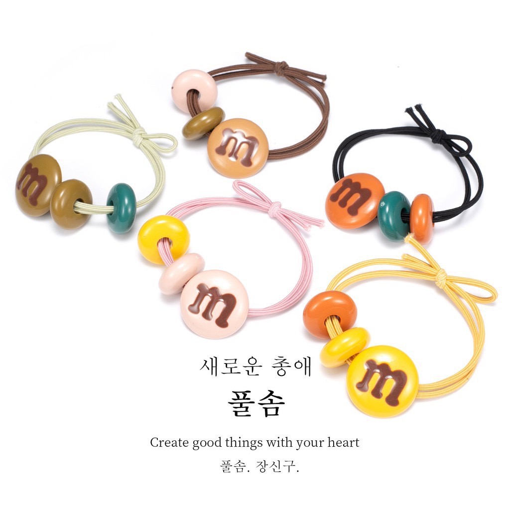 ⭕️ยางมัดผม ตัวM ยางรัดผมแฟชั่น พร้อมส่ง