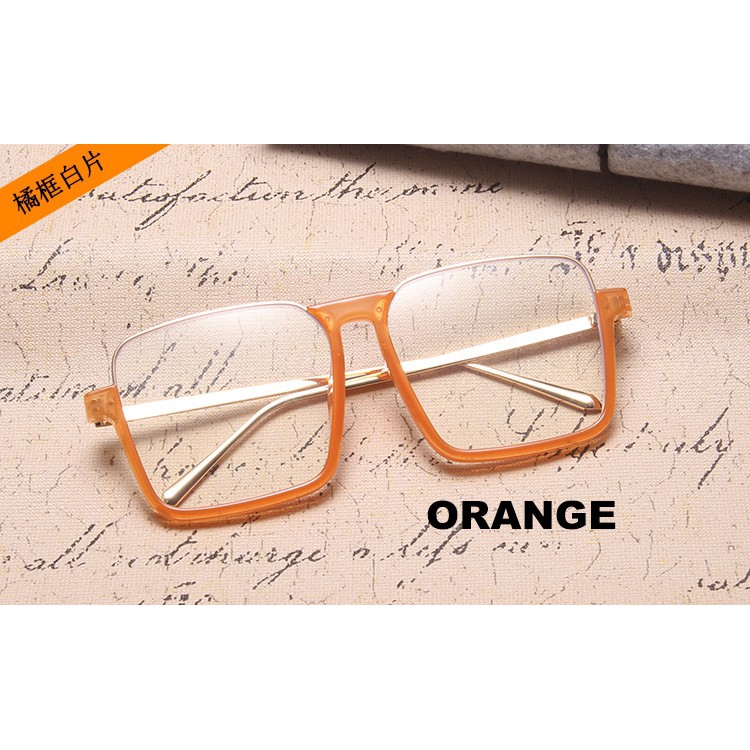 【0°-500° Short-sighted】แฟชั่น INS ผู้หญิงขนาดใหญ่สแควร์แว่นสายตาสั้นแว่นตาสำหรับคนหนุ่มสาว