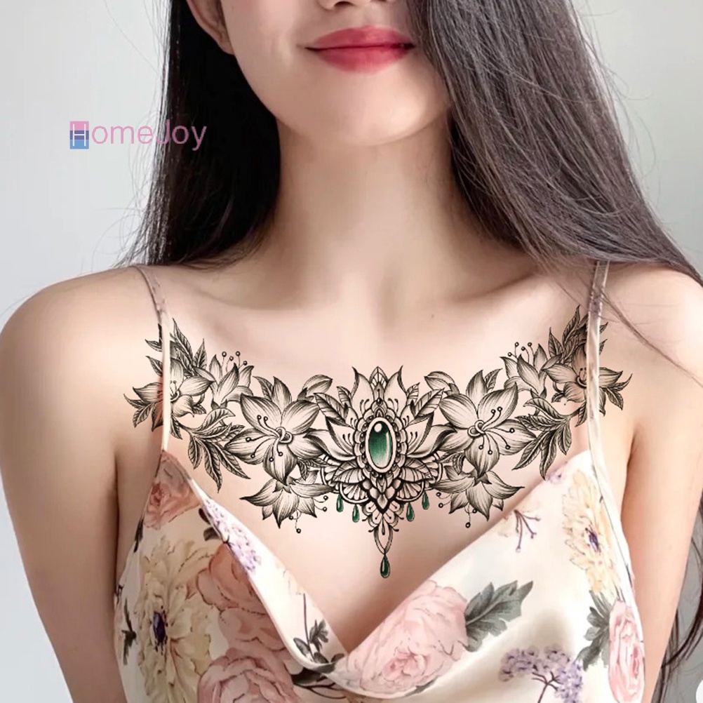 【HomeJoy】สติกเกอร์รอยสักชั่วคราว กันน้ํา ขนาดใหญ่ สําหรับติดหน้าอก ไหล่ หลัง