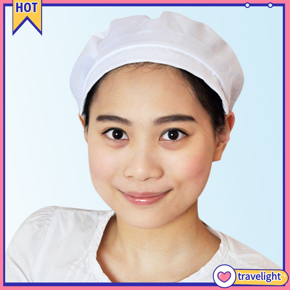 【tl-th】หมวกเชฟ ยืดหยุ่น นุ่ม ระบายอากาศ กันฝุ่น ครัว ร้านอาหาร เบเกอรี่ หมวกเชฟ
