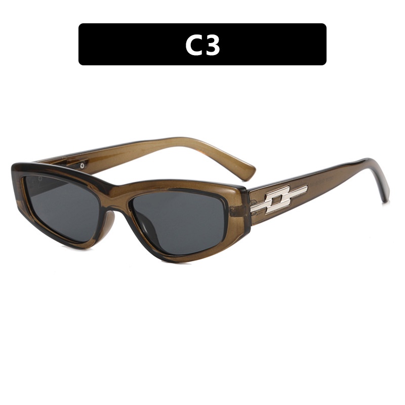 【ขายส่ง】COD (San9) แว่นตากันแดด ทรงสามเหลี่ยม สีเขียว สไตล์เรโทร สําหรับผู้หญิง 2023