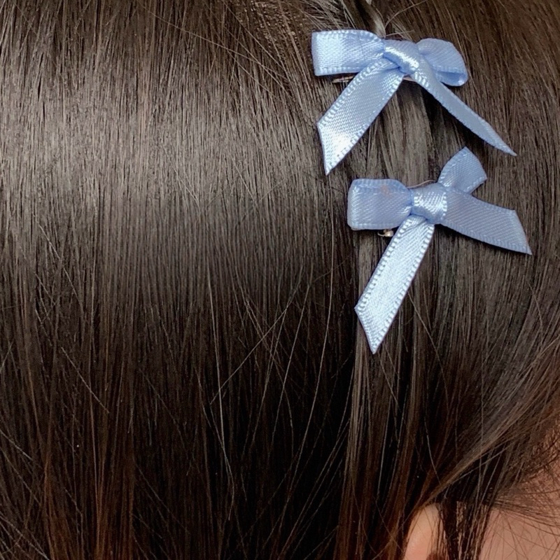 ꒰พร้อมส่ง꒱ ♡ Ribbon hairpin⋆୨୧˚ | กิ๊บโบว์จิ๋ว 6 ชิ้น/เซ็ท กิ๊บโบว์แม่ชม