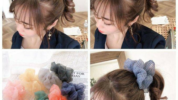 ยางรัดผมโดนัทผ้าชีฟองลายสก๊อตน่ารักของผู้หญิง(มีของพร้อมส่ง) ยางรัดผมโดนัทผ้าชีฟองลายสก๊อตน่ารักของผู้หญิง(มีของพร้อมส่ง)