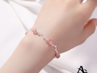 A HELLO GIRL สร้อยข้อมือ หินมูนสโตน กิ่งดอกไม้ หรูหรา สไตล์เกาหลี แฟชั่นเรียบง่าย สําหรับผู้หญิง