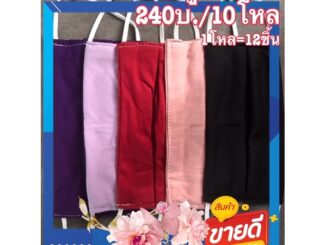 หน้ากากผ้า (240บ./10โหล) 1โหล=12ชิ้น