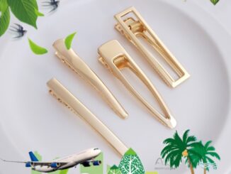 ❤️เครื่องประดับ DIY❤️การเก็บรักษาสี14Kชุบทองเกาหลี Duckbill คลิปหนาสี่เหลี่ยมคลิปคำชุบทองdiyอุปกรณ์เสริมกิ๊บแฮนด์เมด【เครื่องประดับผม】