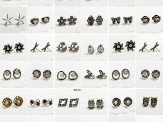 ต่างหูเจาะสไตล์วินเทจเล็กๆชิคๆใส่ได้บ่อยอัลบั้ม1