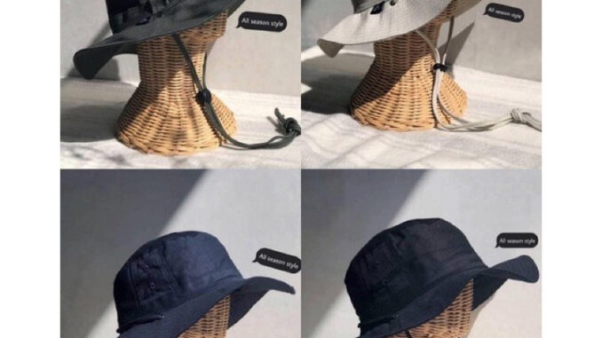 หมวกเดินป่า Hiking Hat  ปีกรอบ มีสายรัดคาง