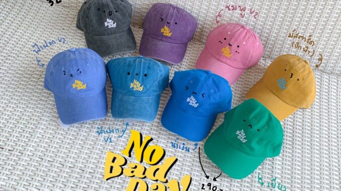 Kalamel หมวกแก๊ปแฟชั่น No bad day cap