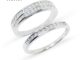 Memorine Jewelry แหวนคู่รักเงินแท้ 925 ฝังเพชรสวิส (CZ) : DUO-6