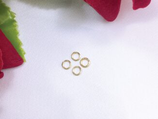 ห่วงกลม 3 มิล สีทอง (4ชิ้น) อุปกรณ์ร้อยเครื่องประดับ พร้อมส่ง