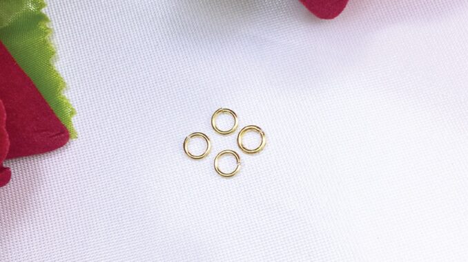 ห่วงกลม 3 มิล สีทอง (4ชิ้น) อุปกรณ์ร้อยเครื่องประดับ พร้อมส่ง