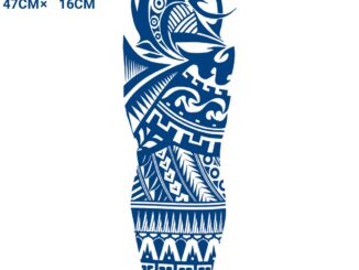 แทททู SAI MAGIC TATTOO 47CM×16CM รอยสักอยู่ได้นาน 2 สัปดาห์ รอยสักมายากล แทททูรอยสักกันน้ำ รอยสักชั่วคราว รอยสัก 020
